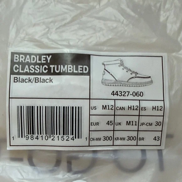 Hey Dude Men's Black Lace-Up Boots - Picture 4 of 5